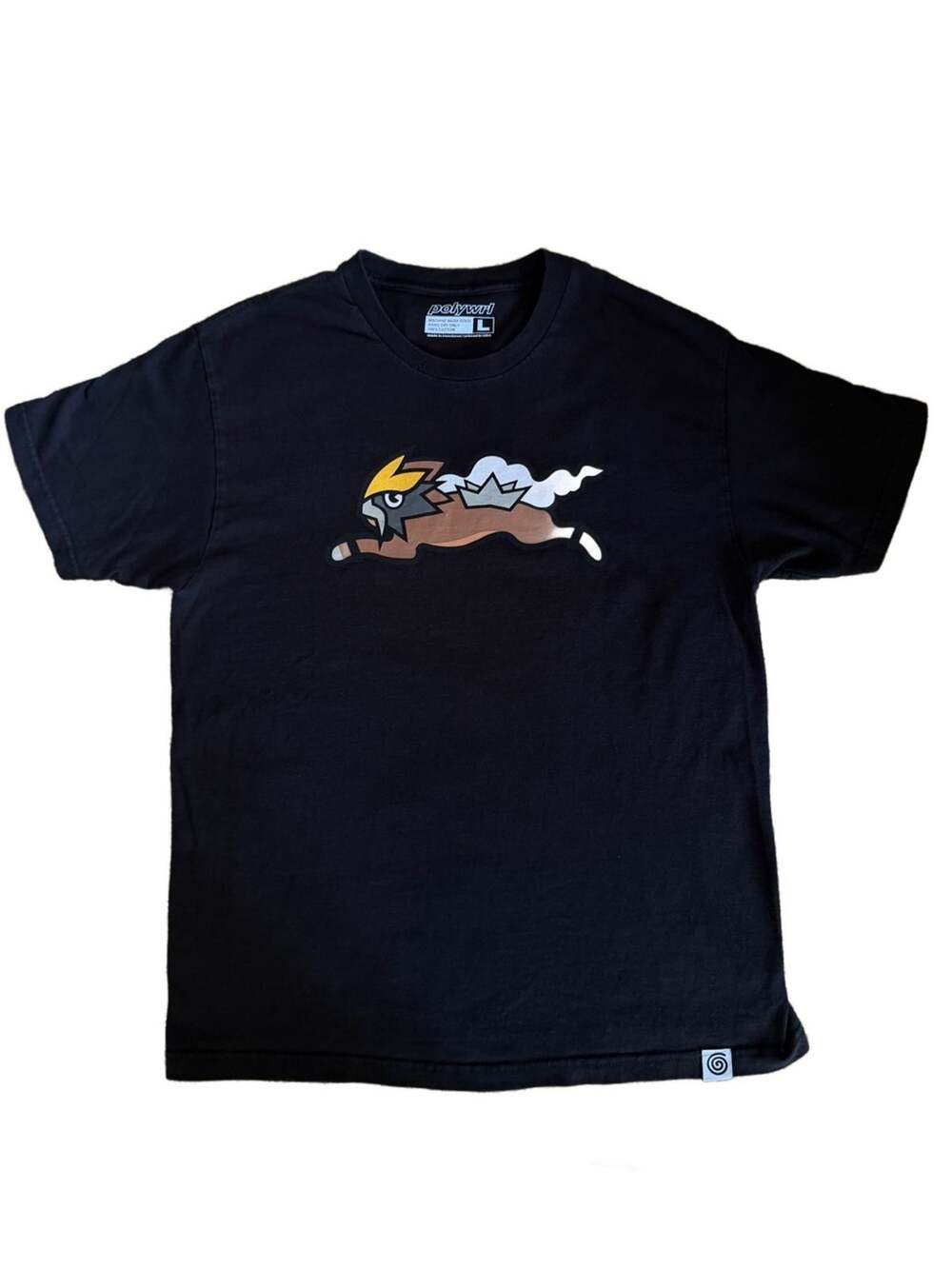 polywrl Raikou Legendary Dog Graphic Tshirt Black Large Pokémon Anime Streetwear
